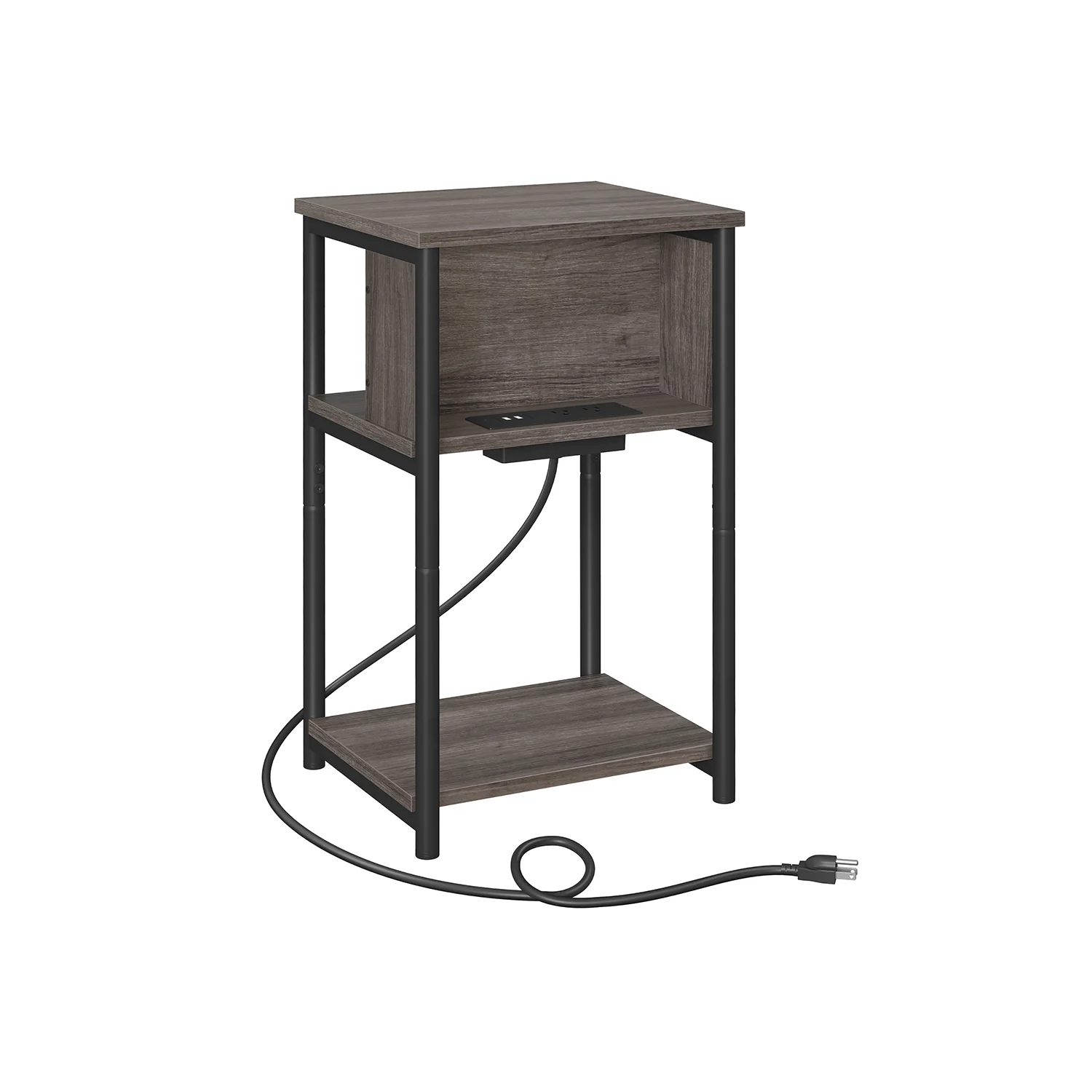 Side Table with Charging Station - Image 5