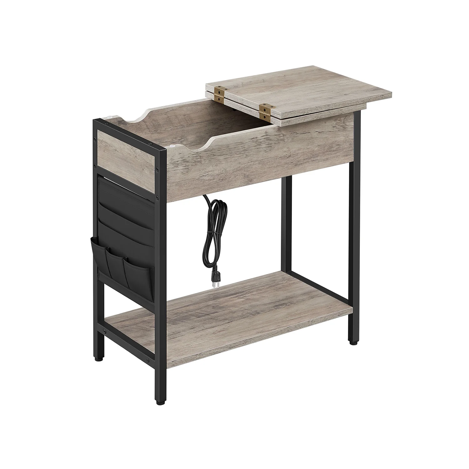 Sofa Side Table with Power Outlet - Image 3