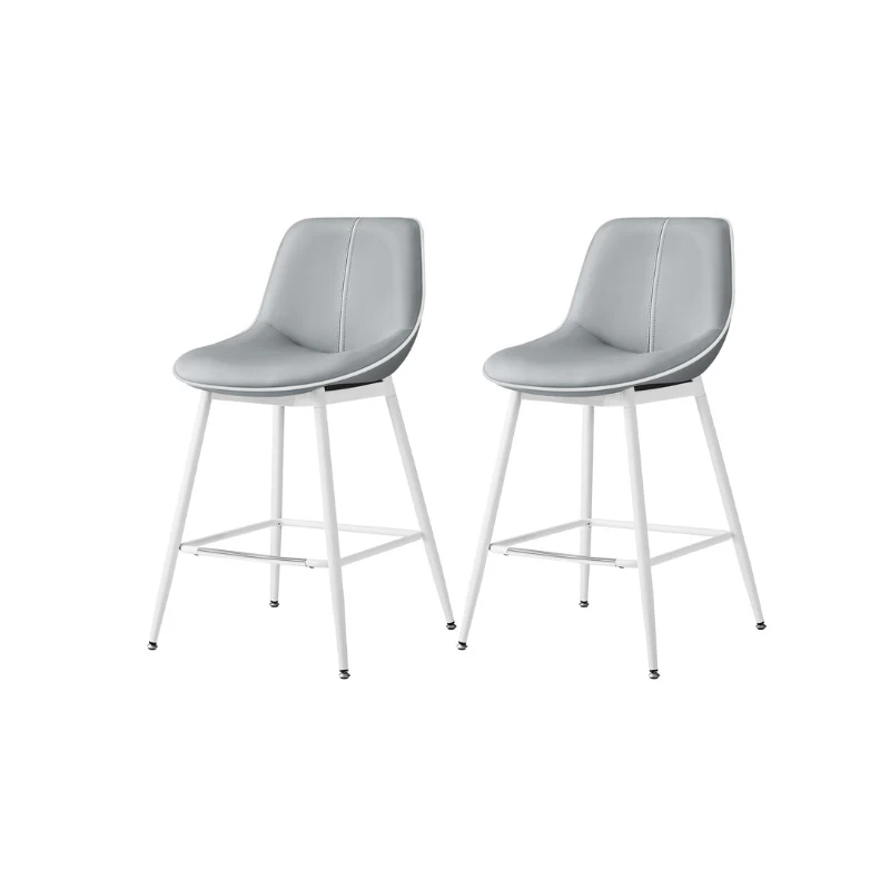 Synthetic Leather Bar Stools with Back
