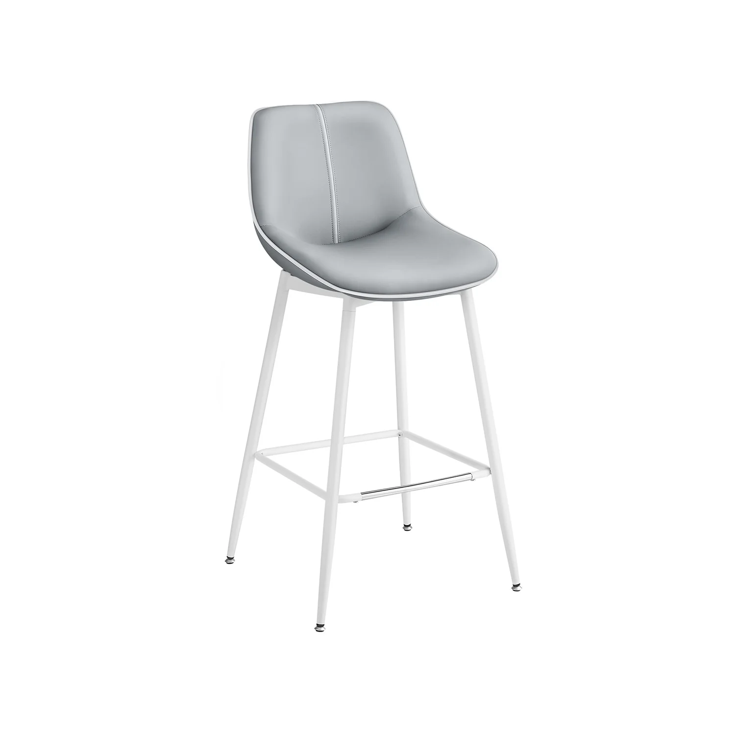 Synthetic Leather Bar Stools with Back - Image 7