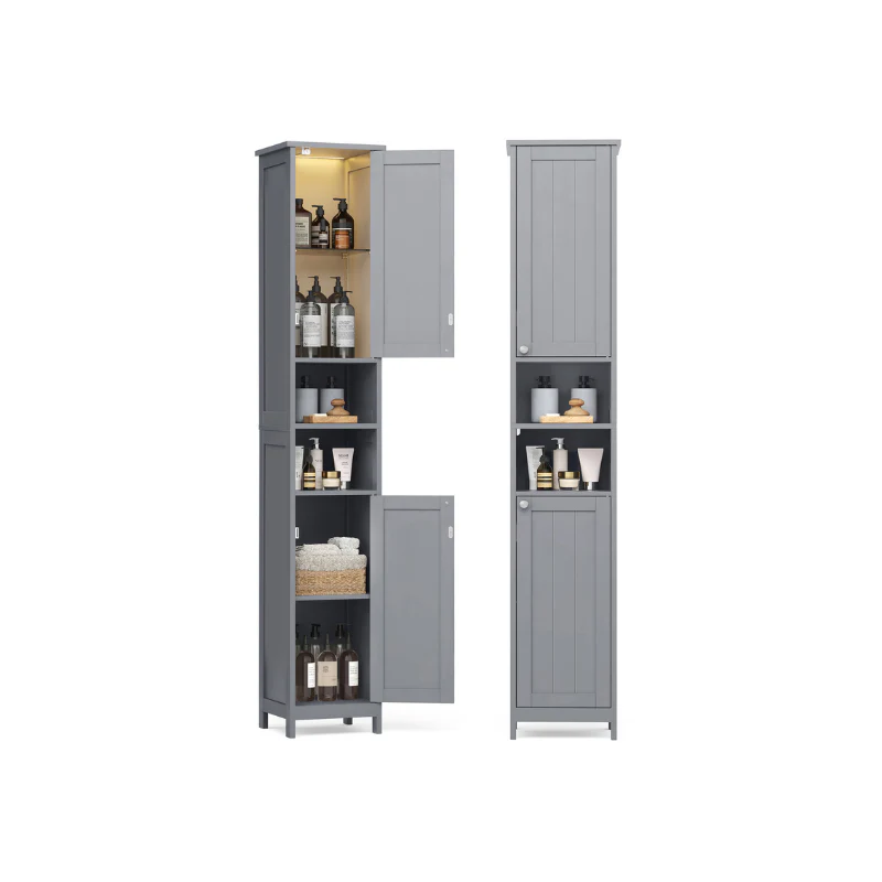 Narrow Cabinet with Adjustable Shelves - Image 2