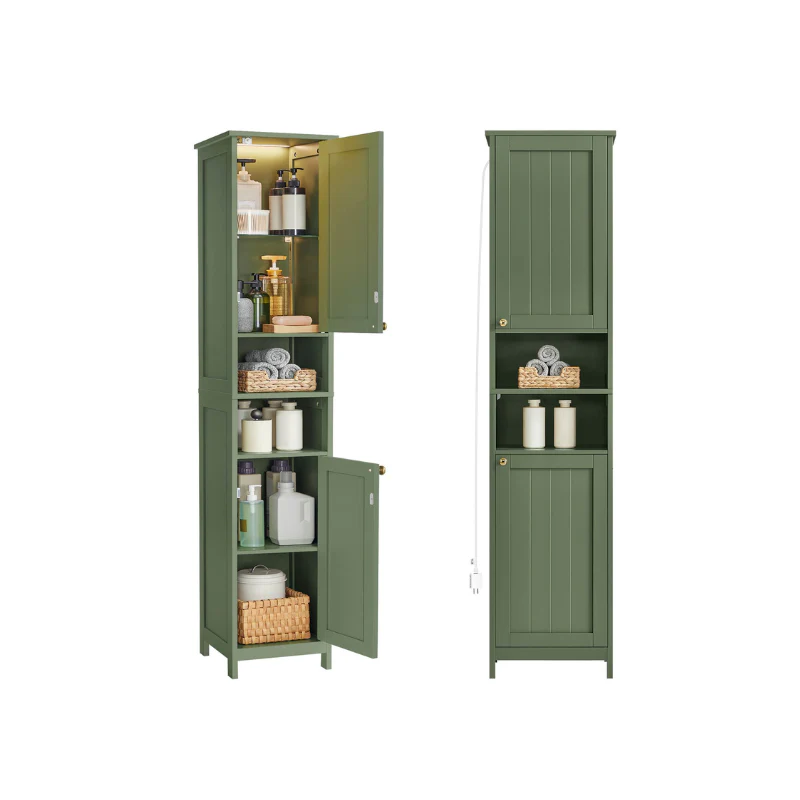 Narrow Cabinet with Adjustable Shelves - Image 4