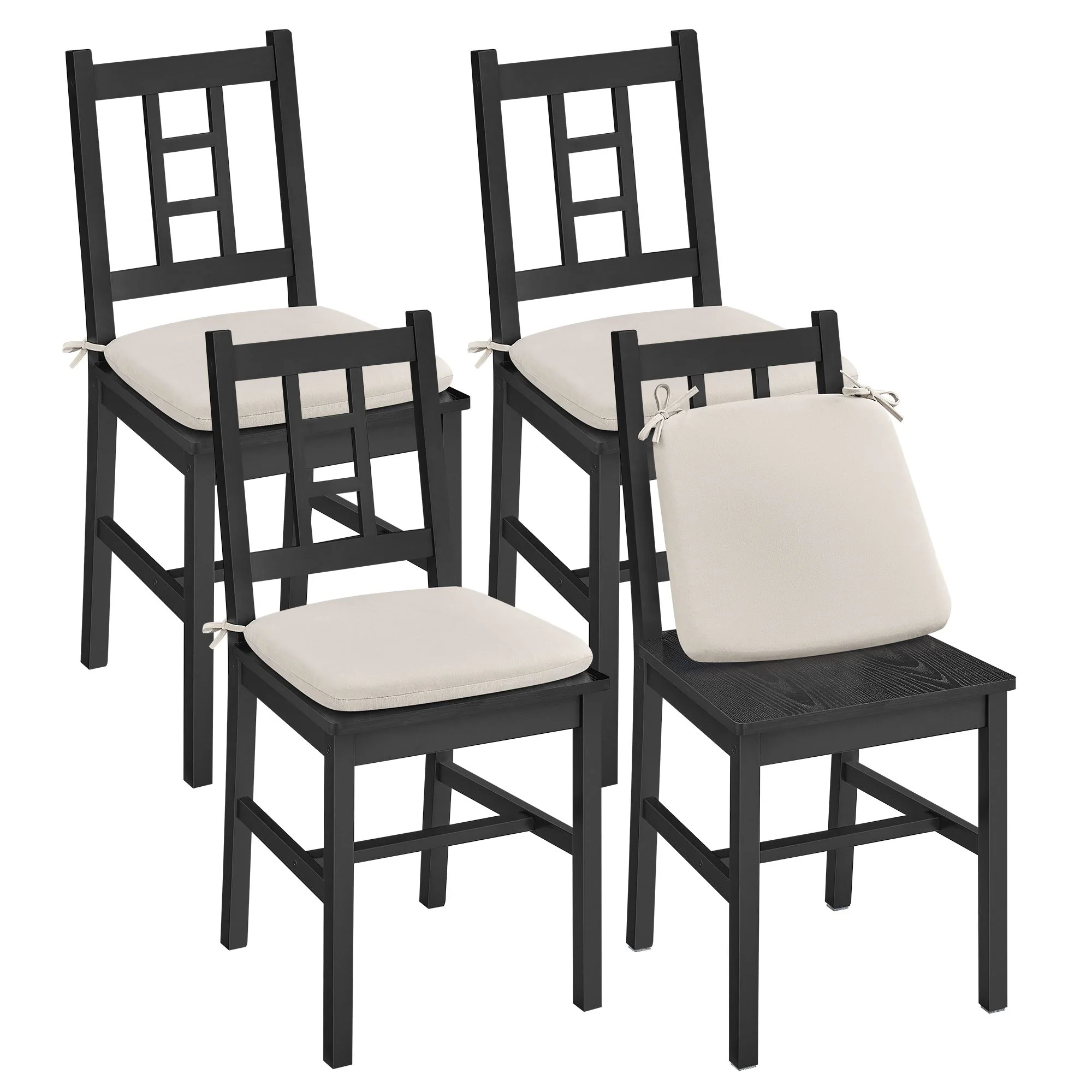 VASAGLE Dining Chairs, Set of 4, Kitchen and Dining Room Chairs, Dinner Chairs - Image 2