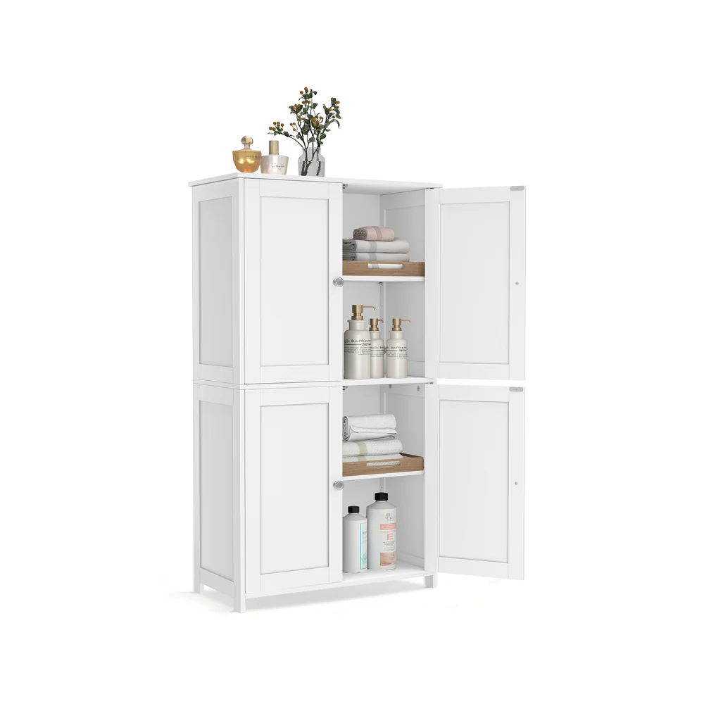 VASAGLE Floor Storage Cabinet with Adjustable Shelves and Doors