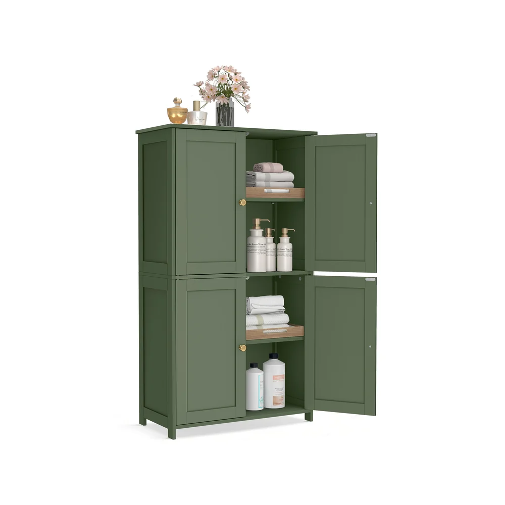 VASAGLE Floor Storage Cabinet with Adjustable Shelves and Doors - Image 2