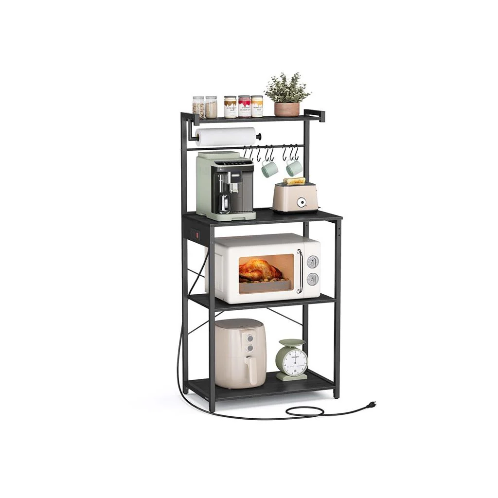 VASAGLE Kitchen Bakers Rack with Power Outlet - Image 2