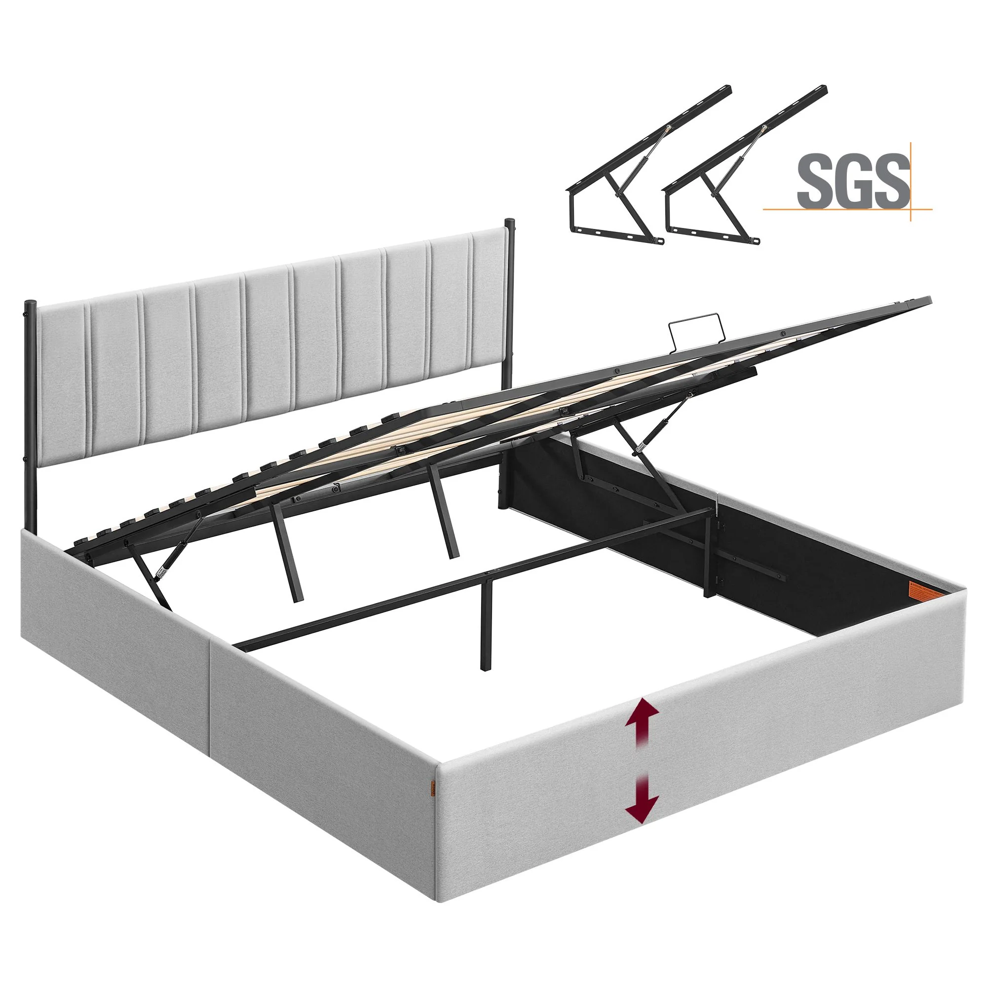 Lift Up Storage Bed Frame King Size