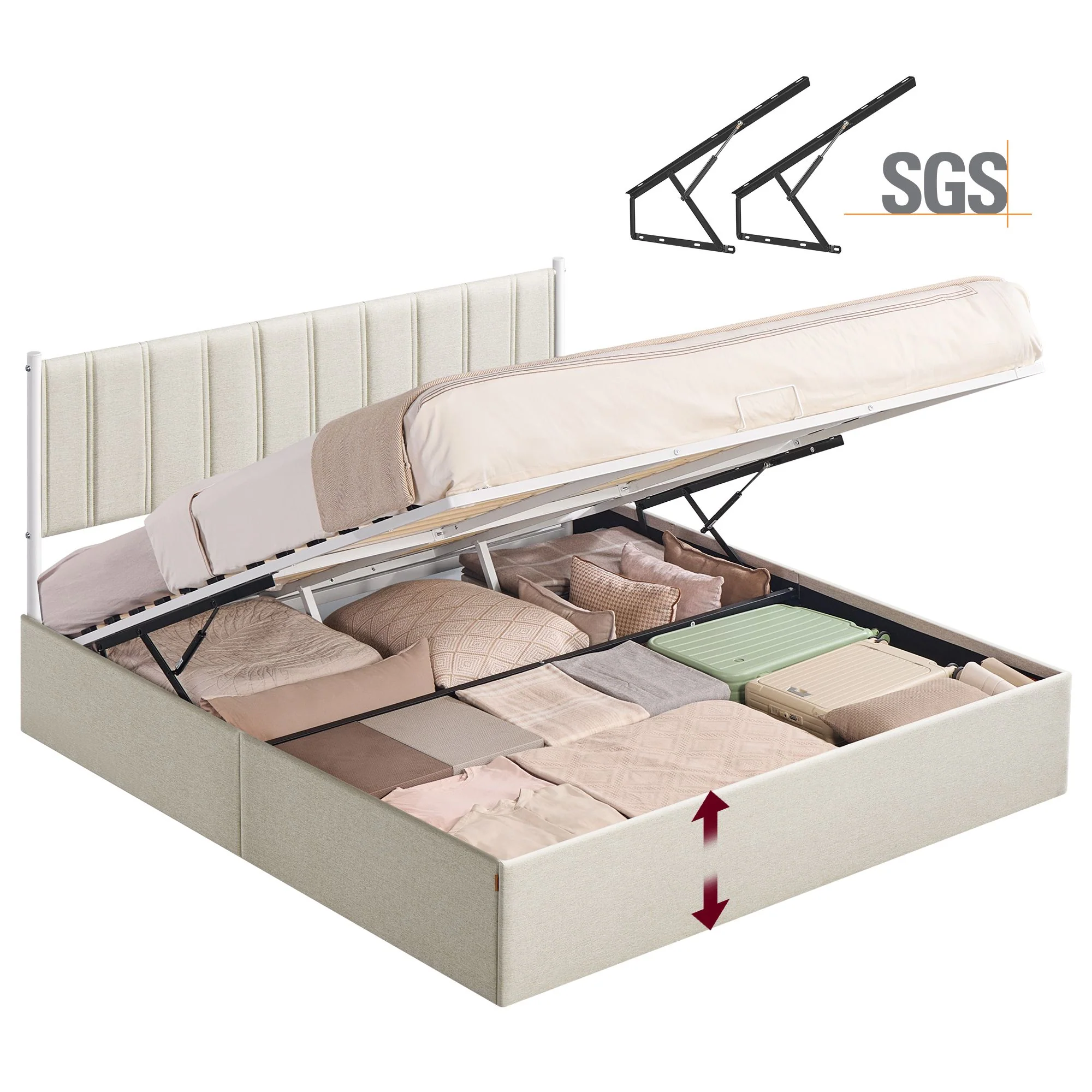 Lift Up Storage Bed Frame King Size - Image 2