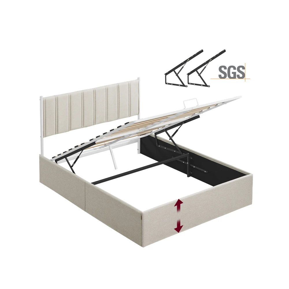 Lift Up Storage Bed Frame Queen Size