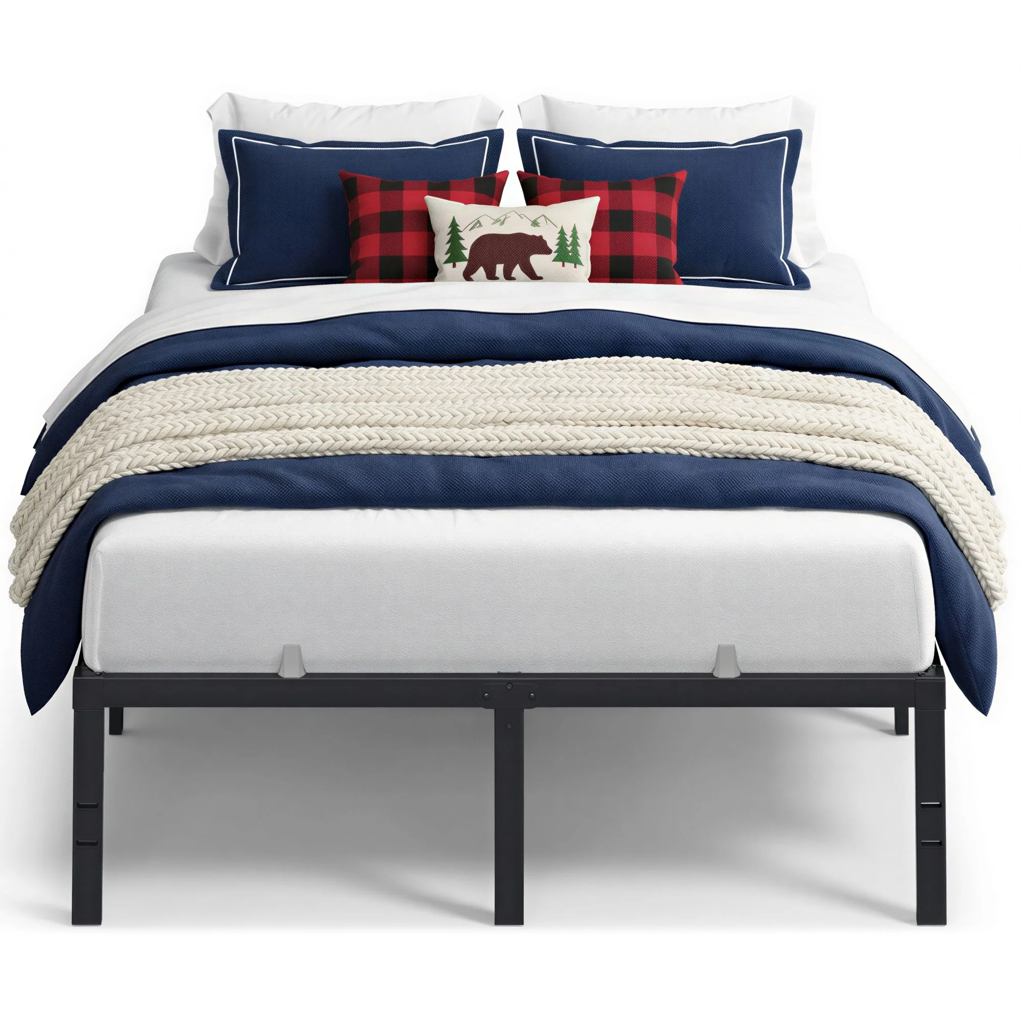 Metal Bed Frame with Under-Bed Storage - Image 2