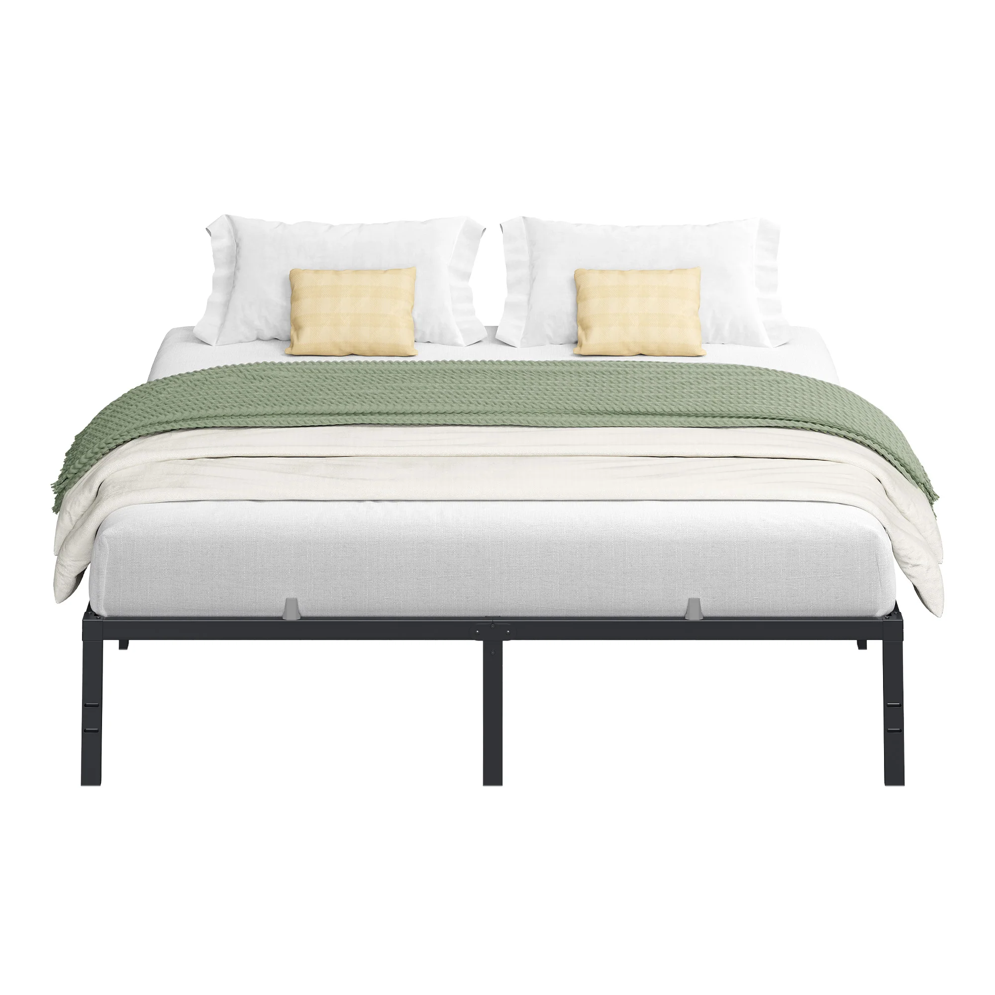 Metal Bed Frame with Under-Bed Storage - Image 4