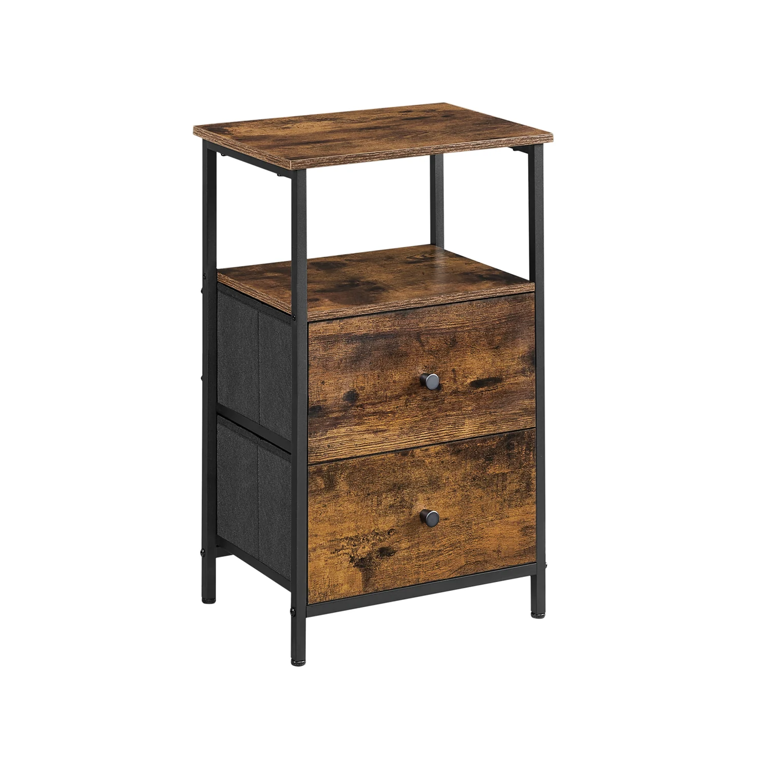 24-Inch Tall End Table with Storage Shelf - Image 2