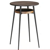 VASAGLE Round Storage Bar Table - Image 2