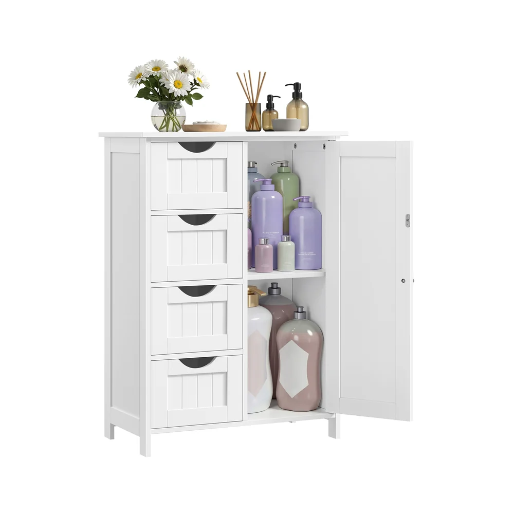 Sofie Collection - Storage Cabinet with Drawers, Freestanding Floor Cabinet with Door - Image 4