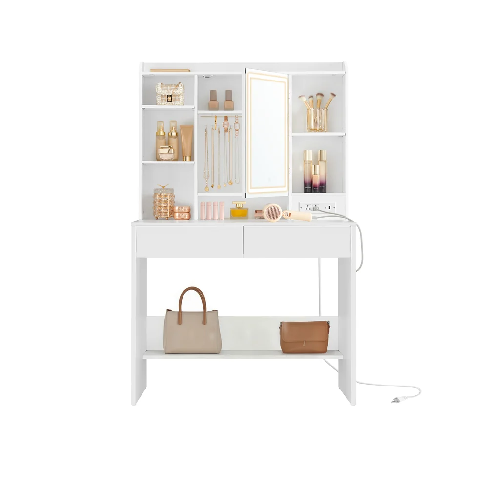 Kailyn Collection - Vanity Desk with Dimmable LED Lights - Image 3