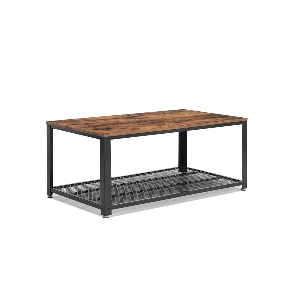 2-Tier Industrial Style Coffee Table - Image 2